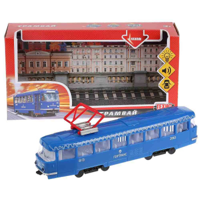 Игрушка Трамвай Технопарк CT12-428-2-BL